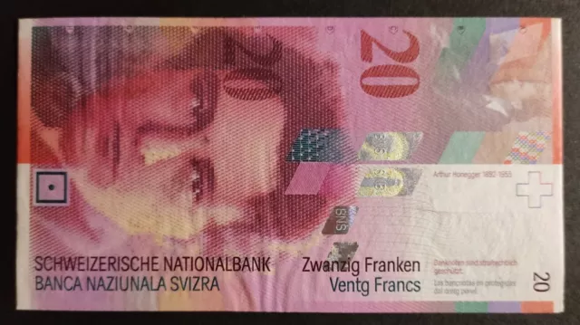 Switzerland 20 Franken  2004  XF++/AU  P. 69,  Banknote, Uncirculated