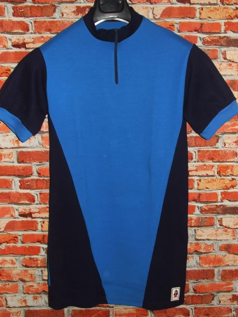 Maillot Vélo Haut Maillot Cyclisme Eroica Vintage 70'S GBC 40% Laine