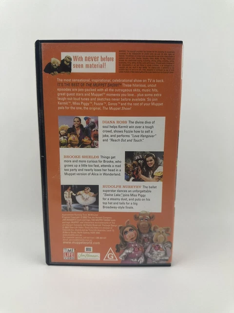 BEST OF MUPPET Show VHS Diana Ross Bob Hope Brooke Shields Sealed Tape ...