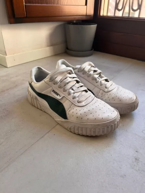 SNEAKERS DONNA PUMA BIANCO E Verde SCARPE DA GINNASTICA SNEAKER RAGAZZE