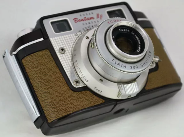 Vintage Antique Rangefinder Camera KODAK BANTAM RF  Art Deco ~ nice glass ~