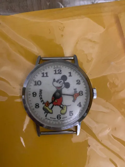 Vintage Disney Bradley Mickey Mouse Watch! Used, Works