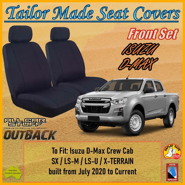 CANVAS FRONT SEAT Covers for Isuzu DMAX (DMAX) Crew Cab 07/2020 to