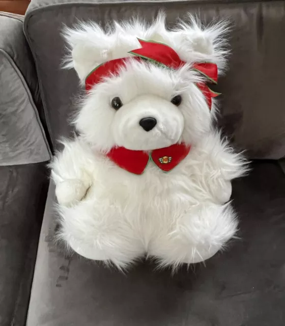 Dayton Hudson 1987 Miss Santa Bear 16" - Excellent/Spotless Condition with tag