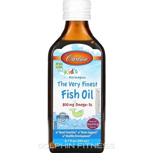 CARLSON LABS KID'S The Very Finest Fish Oil, 800mg Natural Orange 200