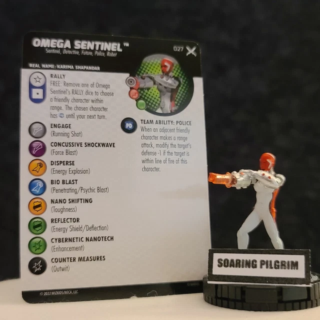 OMEGA SENTINEL  - 027 UNCOMMON - X of Swords Marvel Heroclix #27