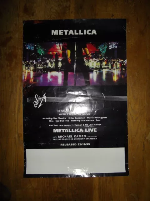 Metallica Live Promo Poster