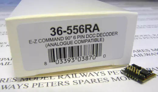 Bachmann 36-556RA E-Z Command 90¡ 6-Pin DCC Decoder 1 Amp 2 Function