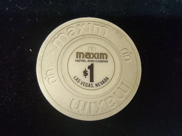 Maxim Casino Las Vegas Nevada $1 Gaming Chip 1991 - #322