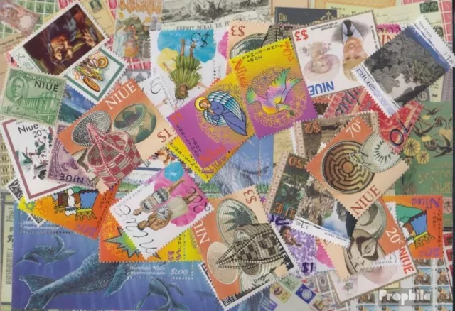 Briefmarken Niue 200 verschiedene Marken