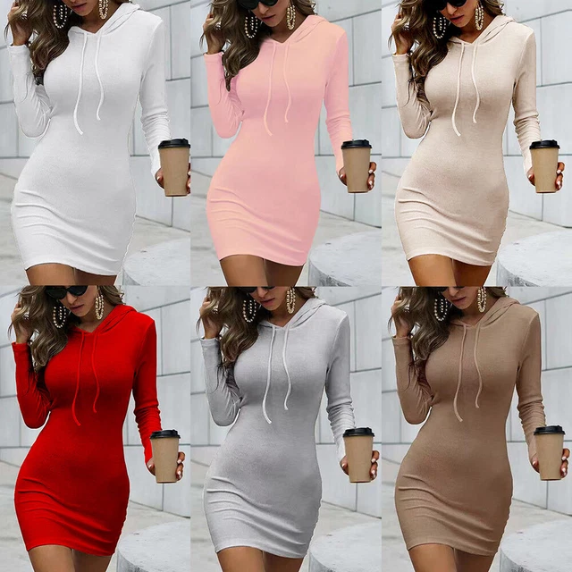 Vestito Nero Donna Maniche Lunghe - Abito Corto Elasticizzato Sexy Per Serata, Disco O Cocktail - Scollo Rotondo E Aderente - Foto 13