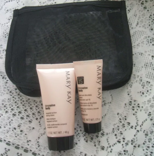 Mary Kay Timewise Body Targeted Action TONING LOTION & HAND CREAM Mini Travel