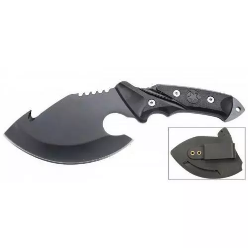 10" FULL TANG Survival Hunting Fixed Blade Tactical Axe Hatchet Camping Knife 2