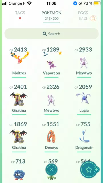 Pokémon Go * Shiny Moltres * Mini P T C