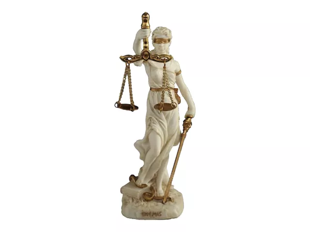 Goddess of Justice Themis Lady Justice Statue Sculpture Figure Polyresin 16.5 cm