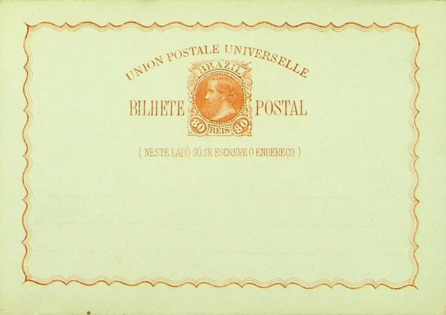 Sephil Brazil 80 Reis Fein Ungebraucht Wpv Postal Karte