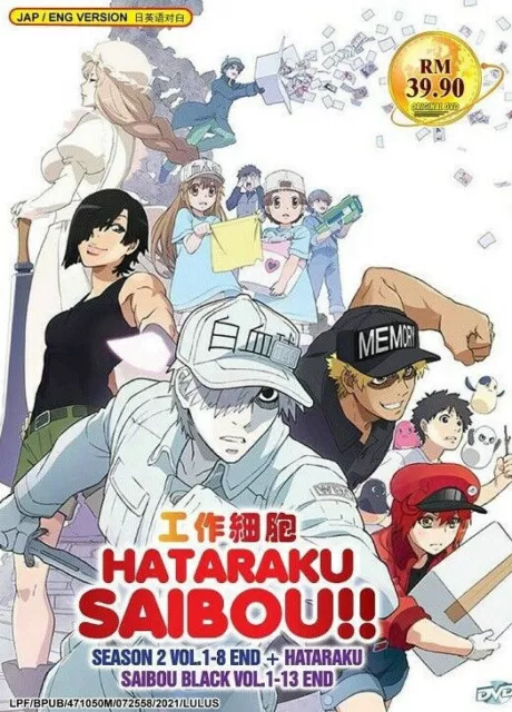 Hataraku Saibou Cells at Work! Vol 1-2 Set Manga Japanese Comics Anime