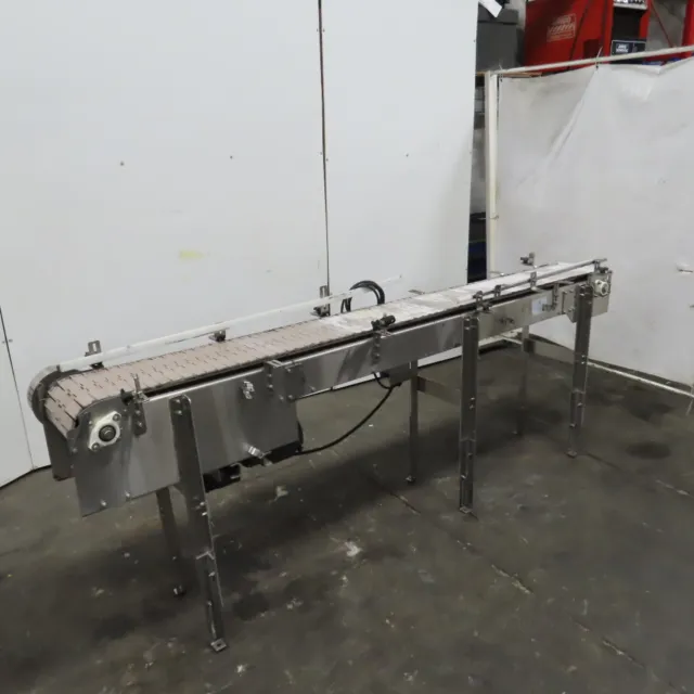 Nercon 2-4877A 104"x12"W Stainless Steel Table Top Conveyor 40.5FPM 230/460V 3PH