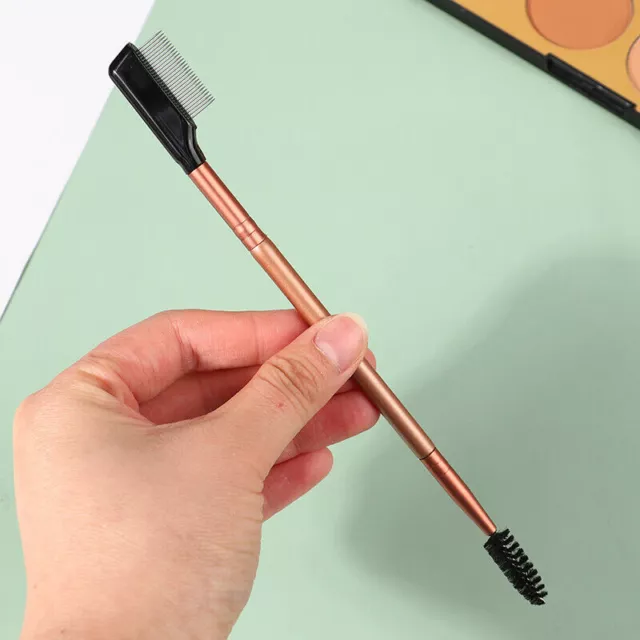 Hot Double Sided Metal Comb Brush Lash Eyebrow  Makeup Eyelash Extension UK