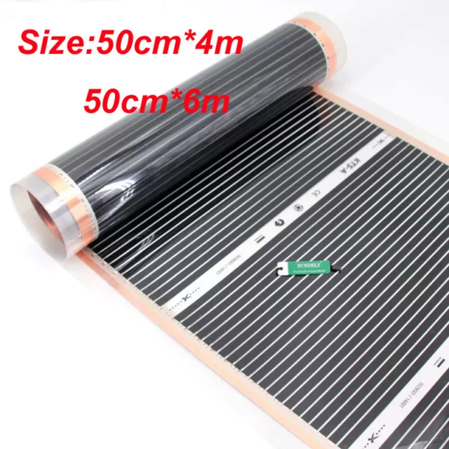 60°C Electric Home Floor Infrared Underfloor Heating Film Warming Film Warm Mat