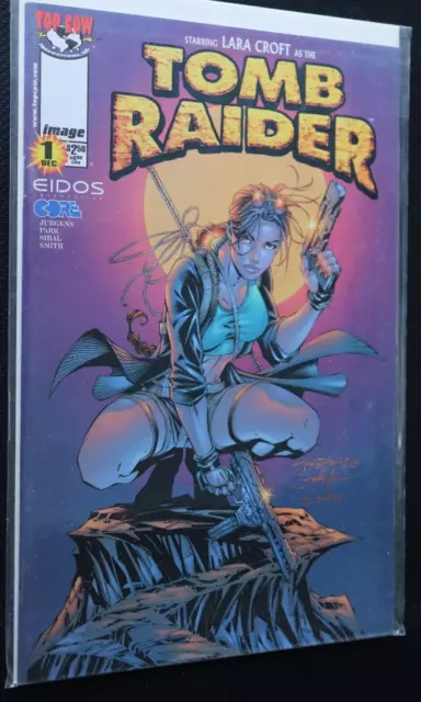 Tomb Raider 1 EIDOS Top Cow Image Comics Starring Lara Croft Variant Cover VF/NM