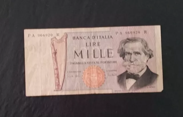 Billet banque 500 lires Italie 25 mars 1969 type 28 février 1969  N° PA 966920 R