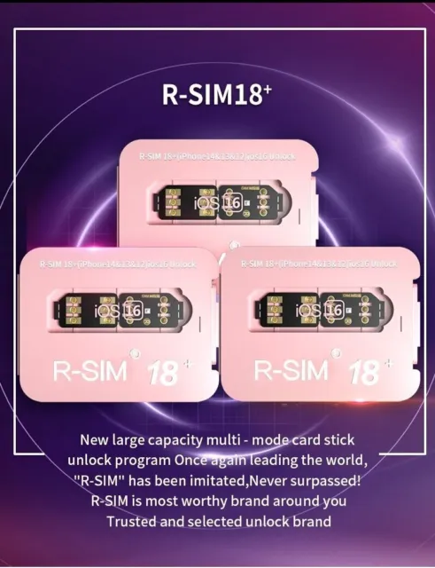 R-SIM 18 Nano Unlock scheda RSIM adatta per iPhone 14 13 Pro MAX 12 Pro 11 X IOS16 12
