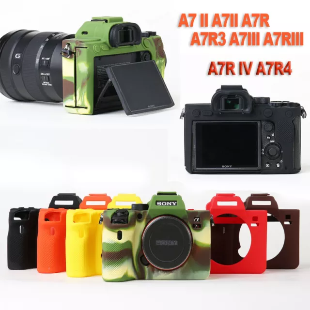 Silicone Case Camera Cover for Sony A7 III A7M3 A7RM3 A7R IV A7RM4 A7 II A7S II