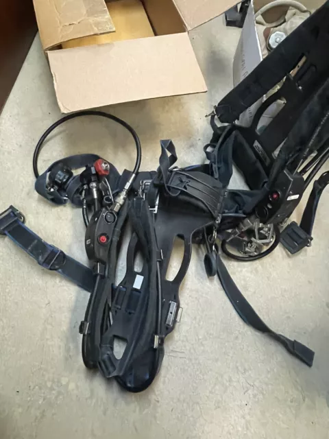 2 Pack of Survivair SCBA With Compass System Gauge Harness Regulator Frame