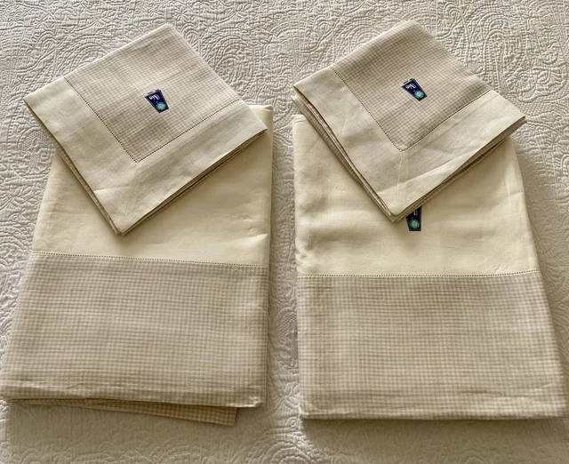 Nappe Rectangulaire Grand Modèle 100% Coton Blanc - D Porthault Neuf Avec Étiquettes