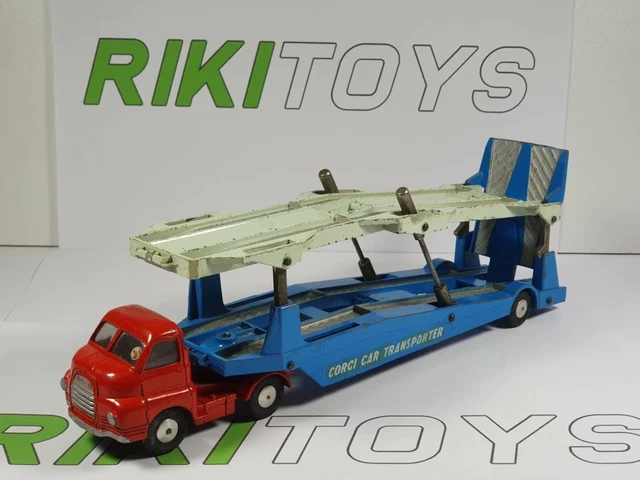 CORGI TOYS - 1159 - Ford Camion Transporteur de voures - Vert métal - En boe | BRICABOCK