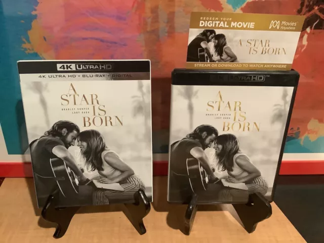 A STAR IS BORN (2018) 4K UHD Blu-ray Digital Code Slipcover   **Free Shipping**
