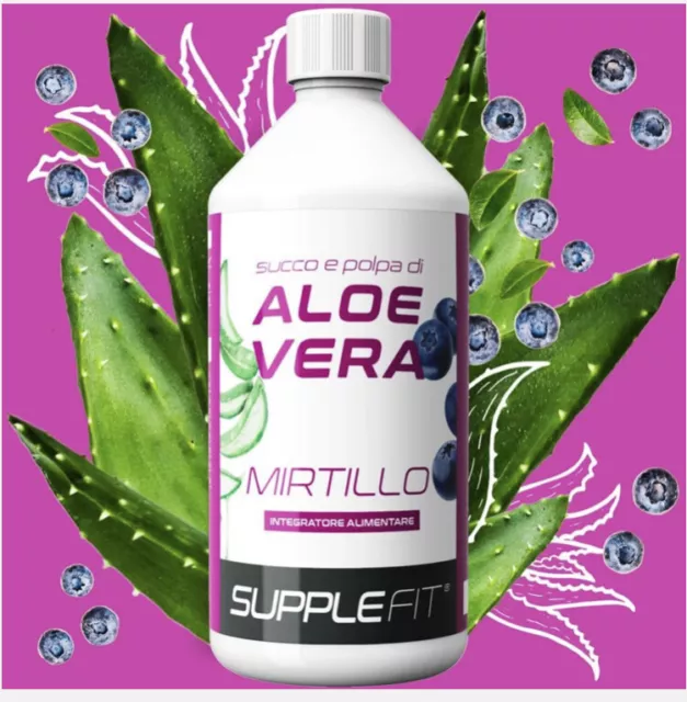 SuppleFit BIO Vegan AloeVera Saft Heidelbeere Antioxidant Vitamin A-B1-B2-B3-B12