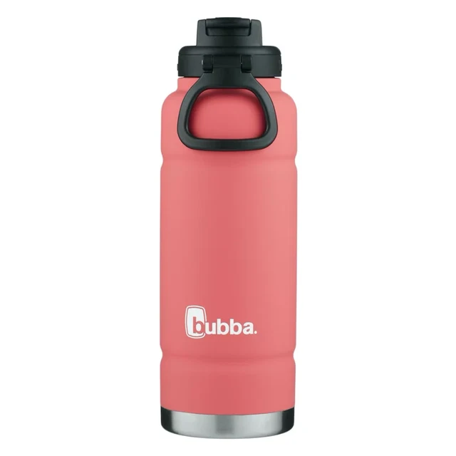 bubba Trailblazer Stainless Steel Water Bottle Straw Lid,in Pink, 40 fl. oz.