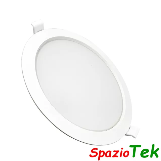 Faretto Controsoffitto LED sottile slim 18W foro incasso 142-160mm luce 220V