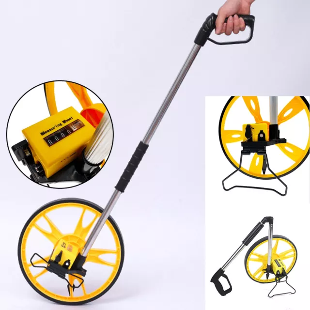 Distance Measuring Wheel with Stand Foldable in Bag Surveyors Builders Road Land