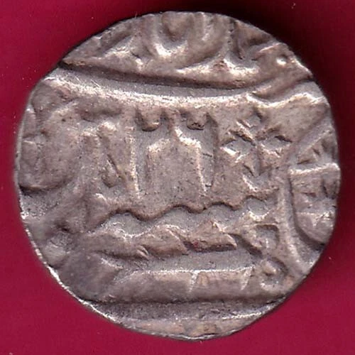 Awadh State RY 26 muhammadabad banaras mint Rare Silver rupee #BQ87