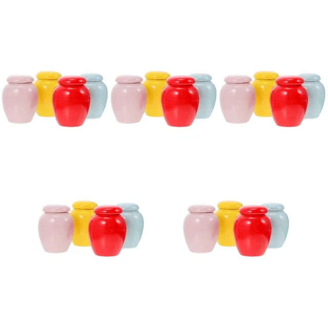 4Pcs Dog Ashes Jar Pet Funeral Urns Pet Ashes Casket Pet Memorial Urn