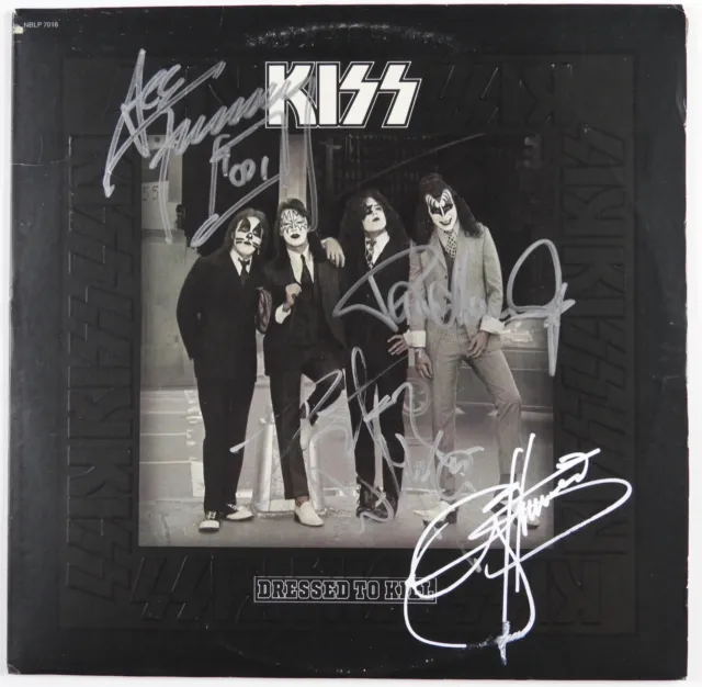 KISS JSA Paul Stanley Gene Fully Signed Autograph Record Album Dressed To Kill
