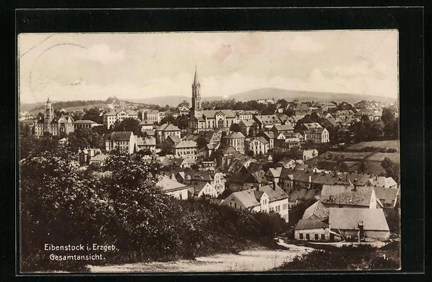 AK Eibenstock i. Erzgeb., Gesamtansicht 1925