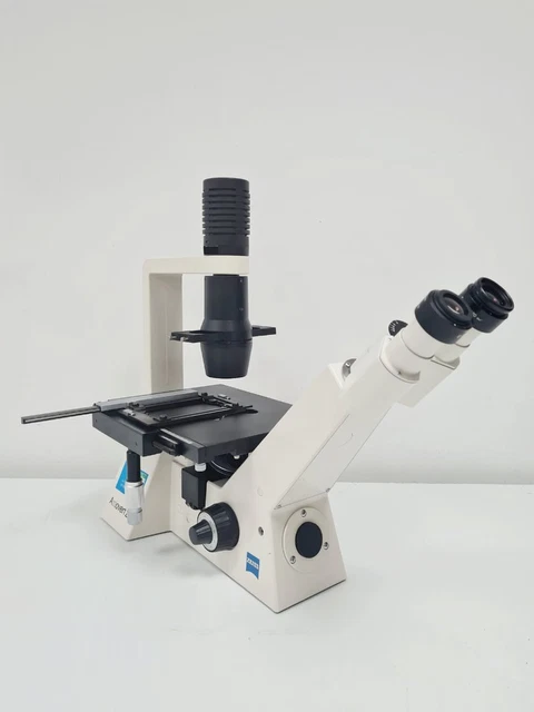 ZEISS AXIOVERT 25 Inverted Fluorescence Phase Contrast Microscope Lab £ ...