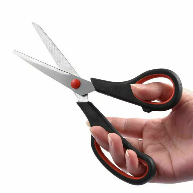 3 Pack different Size Scissors Stainless Steel General Household Plastic Handle 3