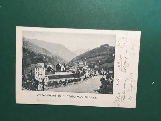 Cartolina Panorama Di S. Giovanni Bianco - 1934