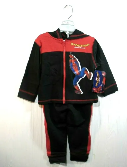 Spider-Man Homecoming Boys 2T 2 Piece Outfit Jacket Pants Set Track Suit NWT