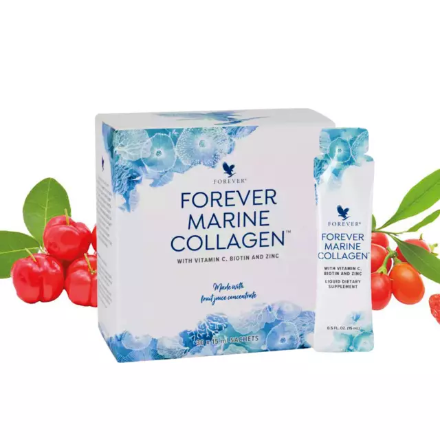 Forever Collagène Marin - Complexe Anti-Âge Complet - Marine Collagen 30 x 15 ml