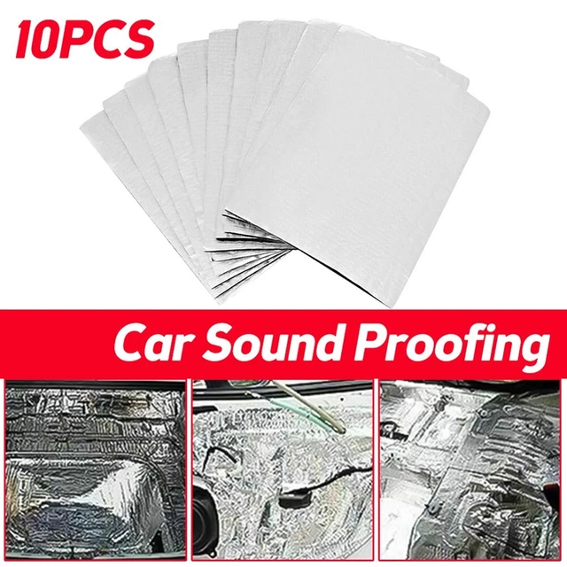KILMAT Tapis D'isolation Acoustique En Butyle 1,3 Mm - 2,3 M² - Insonorisation Voiture, Réduction Bruit Et Vibrations
