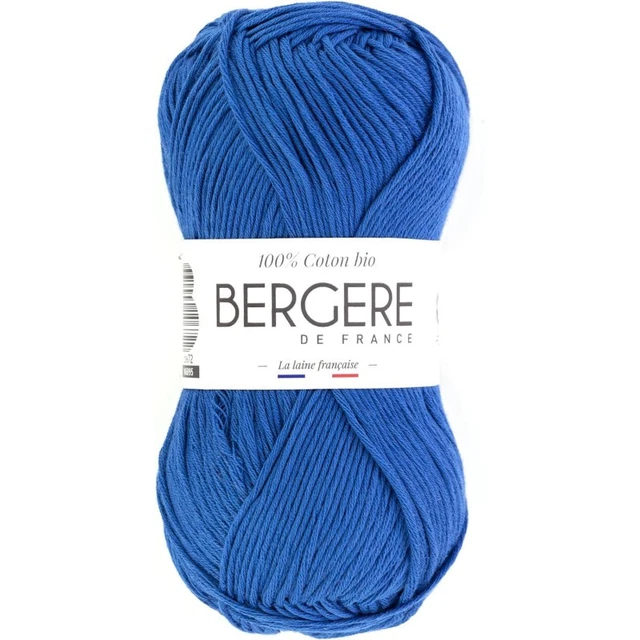 Fil à Tricoter Adriafil Cheope - 100% Coton égyptien - Couleur Bleu Océan N°63 - Pelote Neuve