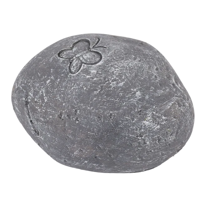 HG (Grey)Pet Memorial Garden Stone DIY Butterfly Print Pet Cat Dog Grave Marker