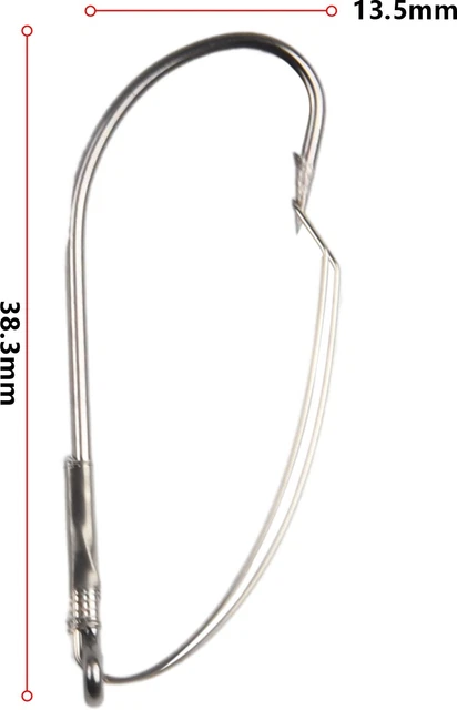 Hameçons Gamakatsu Worm 329 HD Weedless – Taille 2, Lot De 5, Neufs !