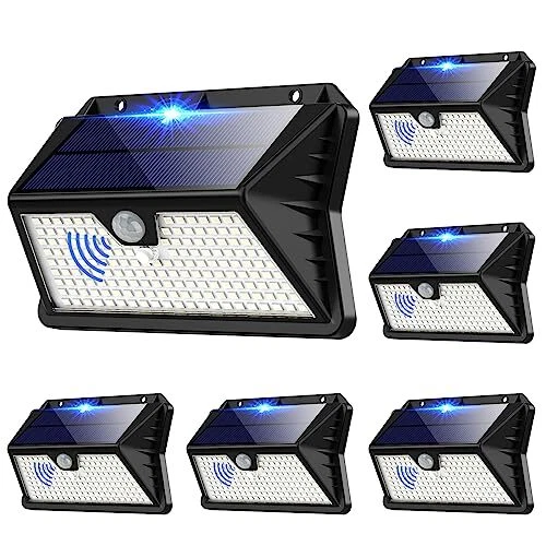 Lumiere Solaire Exterieur 3 Modes Projecteur Eclairage Exterieur Solaire Avec...